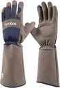 COOLJOB Thorn Proof Rose Pruning Garden Gloves for Men, Long Sleeve Padded Yard Work for Bush, Blackberry, Cactus, Heavy Duty/Puncture Resistant/Machine Washable, Large, Navy
