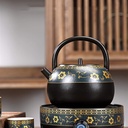 Ceramic Tea Set, cast Iron teapot, Flower Pot, Tea Cup Set, Tea Cup Set, Household Electric hot teapot, Candy Pot, Durable, Filter Tea, Full Enamel line, House Decoration