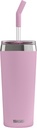 SIGG - Insulated Mug - Travel Mug Helia - With Durable Glass Straw & Cleaning Brush - Leakproof - BPA Free - 18/8 Stainless Steel - 15oz/20oz