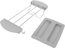 PRETYZOOM Toaster Rack Set Compatible 2 Slice Toaster Silicone Top Cover for Bread Machine Toast Warming Rack for Kitchen Use