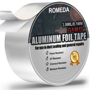Aluminum Foil Tape, 2 inch x 65 Feet (3.9 mil), Insulation Adhesive Metal High Temperature Heavy Duty HVAC Tape, Silver for Ductwork, Dryer Vent, HVAC