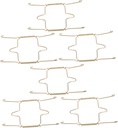 OUNONA 2pcs Robust U-Shaped Spring Hook Plate Holders Adhesive Plate Wall Hangers for Display Kitchen Rack Decorative Hanging Systems