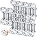 Hotop 30 Pcs 3.5 Inch Double Ended Bolt Snaps Hooks Zinc Alloy Trigger Chain Metal Clips Key Holder for Linking Key Chain Dog Leash Collar Pet Sling Feed Buckets(Silver)