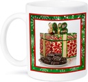 3dRose Red Christmas Cookie Jar 11oz Mug