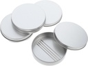 1set Iron Cookie Storage Case Lid Container for Airtight Biscuit Organizer for Home and Travel Iron Material for Cookies and Small Treats