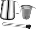 Ciieeo Stainless Steel Manual Juicer Kit 3-Piece Portable Fruit Squeezer Juicer Cup Hand Press for Lemon and Orange Juice Extraction for Home and Travel