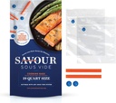 Cooking Bags (19 Count Quart Size), Reusable, Fast and Simple, Leak Proof, No Vacuum Sealer Required, No BPA/BPS