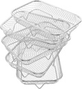 Cabilock 5pcs Air Fryer Basket Stackable Dehydrator Racks Stainless Steel Dehydrator Cooling Rack for Cooking Baking Grilling and Food Preparation