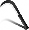 Billhook Sickle Garden Tools Machete Knife Brush Clearing Sickle Machete with Carbon Steel Blade Sickle Knife Billhook Machete Sickle for Grass, Harvest, Weeding Sickle Machete