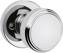 Kwikset Maven Dummy Door Knob, Single Sided Handle for Closets, French Double Doors, and Pantry, Polished Chrome Non-Turning Round Interior Push/Pull Door Knob, with Microban Protection (Pack of 10)