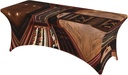 Red Wine Cellar Print Table Cover Rectangular Tablecloth for 6-Foot Tables for Wedding Banquets Outdoor