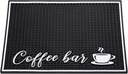 Stylish Bar Mat for Countertop - 18 x 12 Inches, 1 cm Thick Service Mat for Coffee Maker, Kitchen Counter, Dish Drying, Spills - Bar Accessories for Restaurants