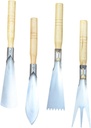 4pcs Stainless Steel Gardening Trowel Multi-Function Edging Shovel Tools Hand Tools