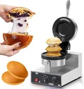 Hamburger Maker, Hamburger Press, 1300W Waffle Maker, Non-Stick Hamburger Maker, Temperature Control 50-300°C, Double Cara Heating 220V