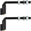 Skelang 5/8" J-Bolt Hinge, Heavy Duty Gate Hinge, Adjustable Barrel Hinge, Total Load Capacity 2000 Lbs (1 Pair)