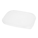 Restaurantware-LIDS ONLY: 12.3 x 10 x 0.6 Inch Clear Lids For Bento Boxes, 50 Disposable Container Lids - Bento Boxes Sold Separately, Tight Seal, Clear Plastic Lids, Ideal For Take Out
