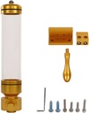 Wall Mounted Acrylic Coffee Bean Storage Dispenser for Commercial Use (Gold)