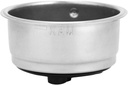 Stainless Steel Coffee Filter, 51mm Basket Strainer Coffee Maker Filter, Coffee Machine Accessories Coffee Dripper for Home Office(Double Cup)