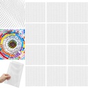 24 Set 12 x 12 Mosaic Mesh for Back Mounted Tile Fiberglass Mosaic Mesh Backing Boast for Tile Installation Supplies Tools (Non Sticky)