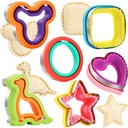 6 Pack Sandwich Cutters Cookie Cutters Sandwich Maker Bread Pancake Maker Lunchbox