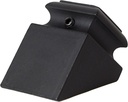 SH904 - Iron Baluster Shoes - Slant Shoe with Screw - for Use with 1/2" Square Balusters - Set of 10 (Satin Black)