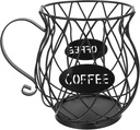 Coffee Pod Holder Drain Hollow Fruit Baskets Storage Box Decorative Iron Rack