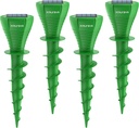 Solar Powered Mole Repellent, 4 Pack Ultrasonic Vole Repeller Outdoor, IP65 Waterproof Snake Deterrent, Gopher Remover Devices, Skunk, Groundhog Repellent for Yard, Garden, Lawn