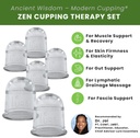 Silicone Cupping Therapy Set 6 Professional Massage Cupping Cups for Cupping Therapy Cup Kit for Massage, Myofascial Release, Cellulite Reduction