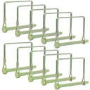 Pack of 10 Gold Trailer Pins – 2-3/4" x 1/4" (L x W) – Featuring PTO Pins, Lock Pins, Trailer Hitch Pins, and Shaft Locking Coupler Pins for Farm Trailers, Towing, Lawn Equipment and Hitches.