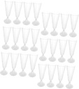 Alipis 40pcs Plastic Goblets Unbreakable Cocktail Wine Glasses Lightweight Party Drinkware for Wedding Anniversary Birthday Graduation