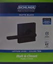 SCHLAGE Latitude Lever, Matte Black
