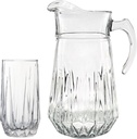 ECLIPSE Glass Entertaining Set 6 Glasses and Pitcher