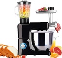 Stand Mixer, 6-Speed Electric Kitchen Mixer with Dishwasher-Safe Dough Hooks, Flat Beaters, Wire Whip,Makes The Preparation of Shakes, Smoothies and Creamy soups Possible