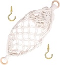 Zerodeko 1Set Handwoven Hanging Produce Basket Cotton Rope Fruit Hammock for Kitchen Outdoor Use Space Saving Design Versatile Storage for Fruits Snacks