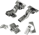 Blum Clip top BLUMOTION Soft Close Hinges, 110 Degree, Self Closing, Frameless, with Mounting Plates and Hinge Cover Plates (Inset - 2 Pack (1 Pair))