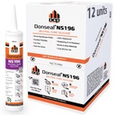 DCP Donseal NS196 Silicone Caulk Sealant 12 Pack – 100% Silicone Tube for Bathroom, Kitchen, Outdoor, Bathtub and Window Seal, 10.1 fl oz – White
