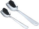 LIFKOME Elegant Large Soup Scoop Stainless Steel Colander Spoon Salad Serving Spoon for Kitchen Hollow Design for Easy Cleaning