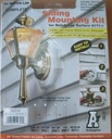 Arlington 8171 Plastic Surface (Vertical) Mount Dutch Lap Siding Mounting Kit with Built-in Box 6-5/8 Inch Width x 6-5/8 Inch Height