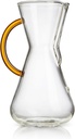 Chemex Pour-Over Glass Coffeemaker - Colored Glass Handle Series - 3-Cup Gold - Exclusive Packaging
