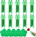 15 Pcs Rose Thorn Stripper Tool Thorn Remover for Roses Leaf Stripper Tool Flower Stem Cleaner Cutter to Removal Leaf for Flower Shop Home Gardening Floral Arrangement, Green