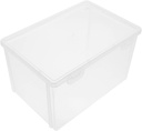 Angoily Bread Holder Plastic Bread Container Bread Storage Bin Clear Bread Box Refrigerator Toast Storage Organizer Box Pastry Cake Holder Case for Countertop Kitchen Bread Storage Container