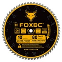 FOXBC 10-Inch Table Saw Blade, 80-Tooth, Ultra Finish Wood Cutting, 5/8-Inch Arbor