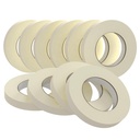 SWRT Masking Tape 0.75 inch x 55 Yards x 10 Rolls (550 Total Yards), Adhesive Painting Tape Bulk for General Purpose Beige White Color for Painting, Crafting, School Stationery, Arts, Home Use etc