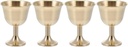 UPKOCH 4pcs Copper Cocktail Goblet European Style Copper Wine Glasses for Parties Iced Drinks and Home Decor for Beer Iced and Mixed Beverages