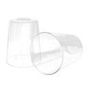 2 Pack Clear Glass Shade, Modern Light Fixture Replacement Globe or Cover with 1-5/8-Inch Fitter for Chandelier Wall Sconce Pendant Light, G0026