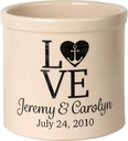 Personalized 2 Gallon Crock Pot, with love and wedding theme