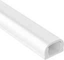 Yecaye 128in Mini Wall Cord Hider for 1 Mini Wire, On-Wall Cord Cover Channel, Wire Concealer, Cable Cover Cable Management for Home Office, W0.5in H0.31in, White