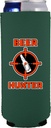 Beer Hunter Slim Can Coolie (Dark Green, 2 Pack)