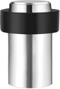 2PCS Stainless Steel Cylindrical Universal Door Stop, 1-3/4 Inch Brushed Finish Door Stopper with Rubber Bumper – Protects Walls from Door Knob Damage by TPOHH