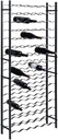 YAFF Wine Rack,Wine Storage Cabinet Shelf,Freestanding Iron Wine Rack for Wine Cellar,Bar,Kitchen,Dining Room,16 Tiers-96 Bottles